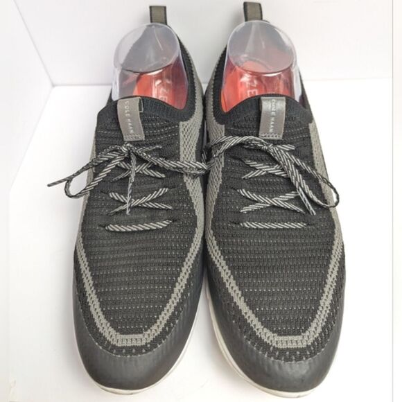 Cole Haan Zerogrand Stitchlite Black & Gray Knit Walking Athletic Shoes 11 - Picture 4 of 7